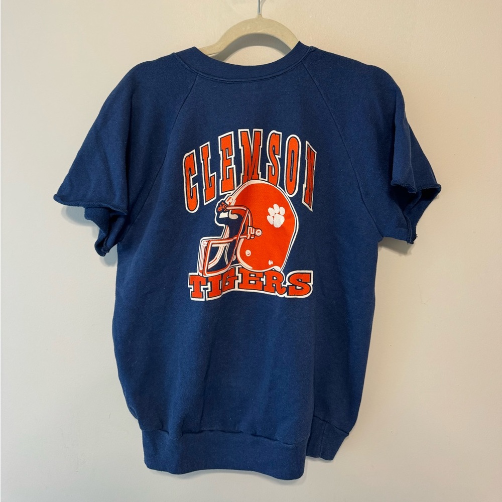 Vintage Clemson Tigers short sleeve sweatshirt
